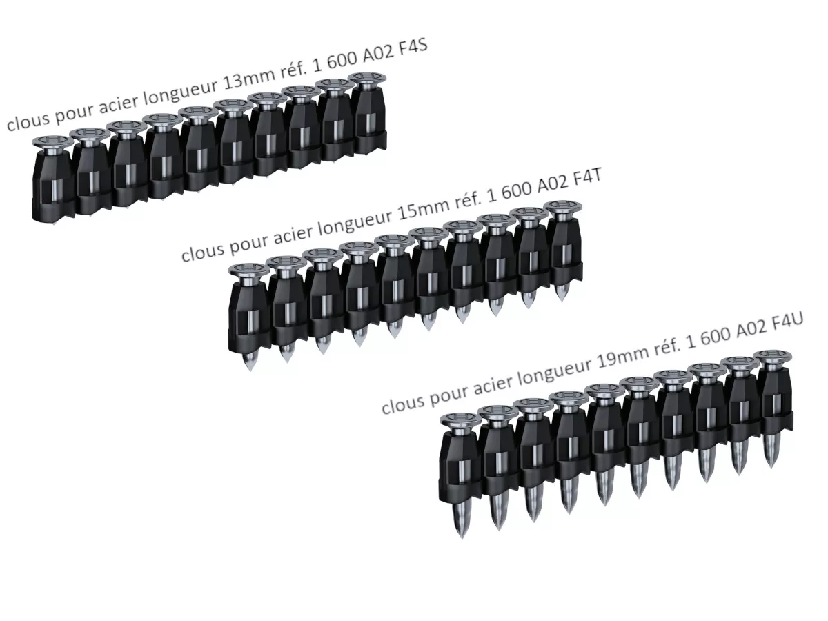 clous à acier pour GNB 18V-38 BOSCH